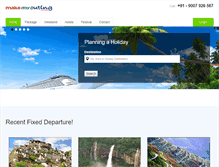 Tablet Screenshot of makemyouting.com